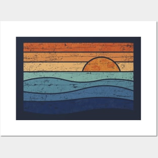 Vintage Sunset Posters and Art